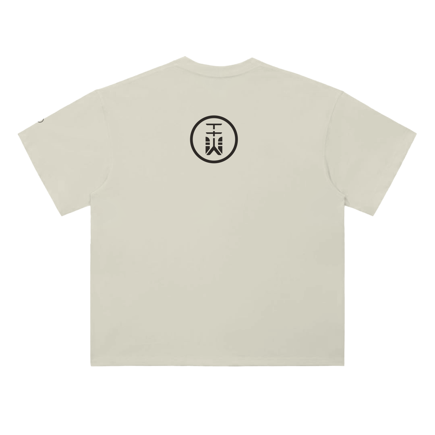 t-shirt,tee,cream,tieyon-logo,drop-shoulder